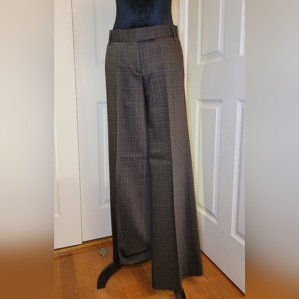 French Connection Wool-blend Plaid Trousers Size 6